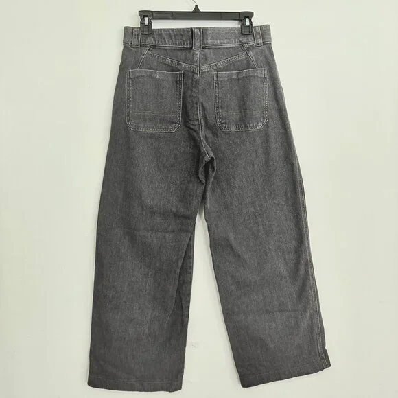 Democracy High Rise Wide Leg Jeans Womens Size 12 Charcoal Denim - Picture 2 of 8